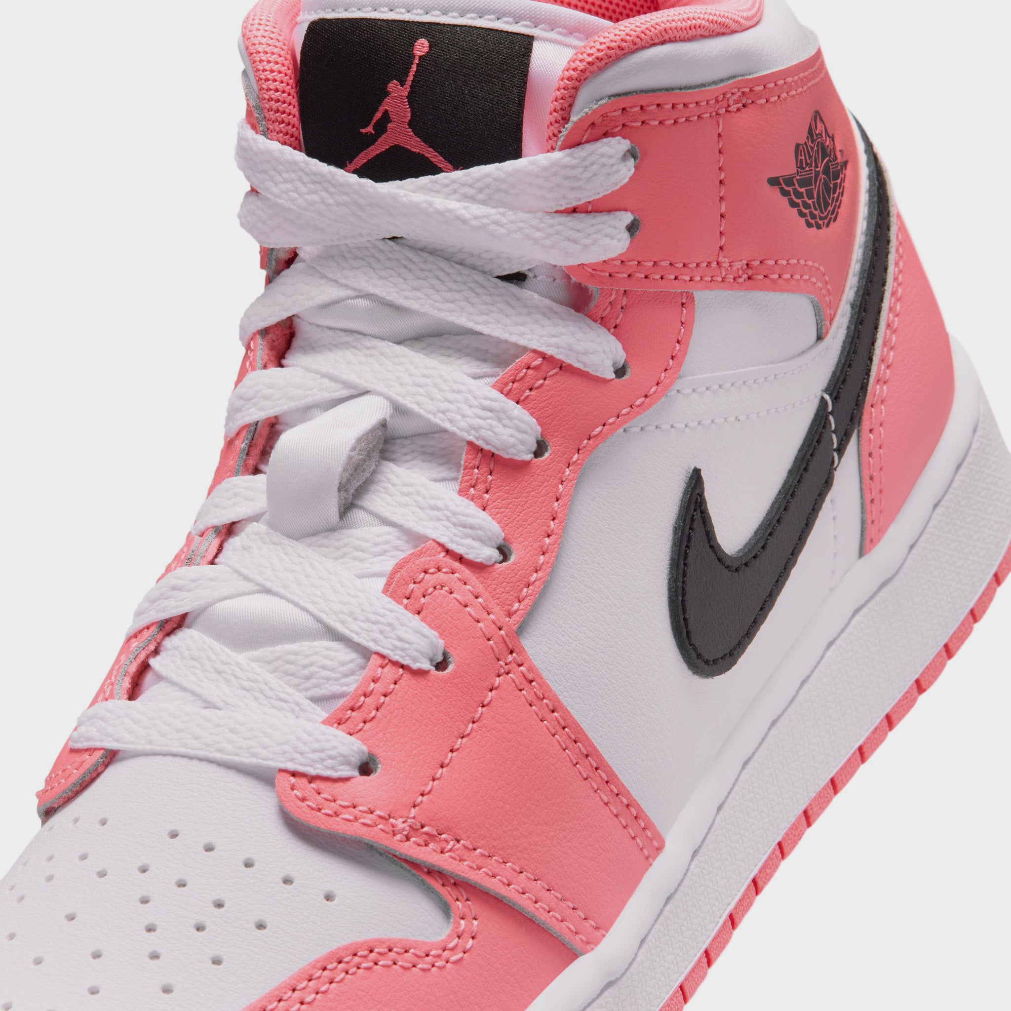 Jordan 1 Mid GS Pink Gaze / Black - White – JD Sports