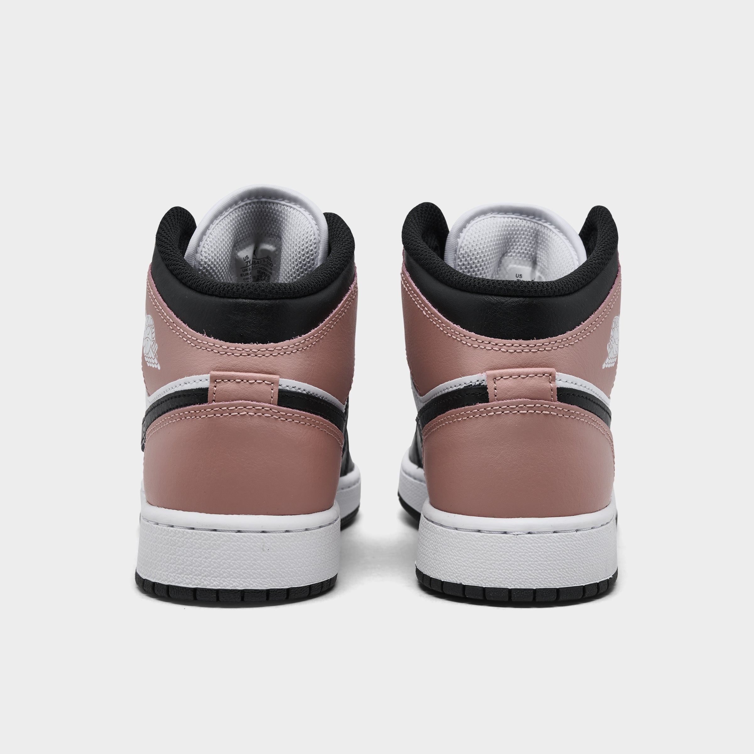 Jordan 1 Mid GS White / Black - Rust Pink – JD Sports
