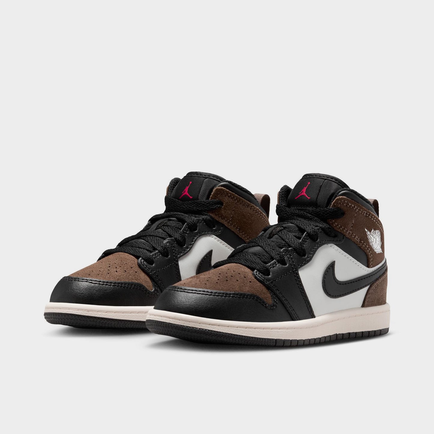 Jordan 1 Mid PS Noir / Phantom Palomino - Rouge Université