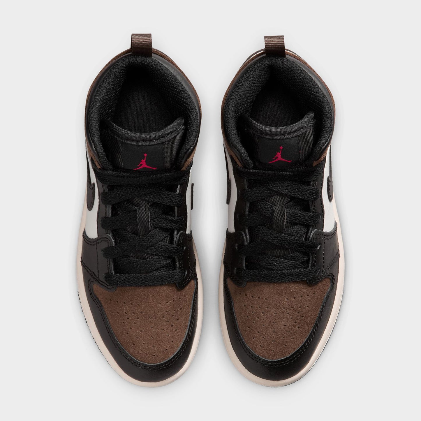 Jordan 1 Mid PS Noir / Phantom Palomino - Rouge Université