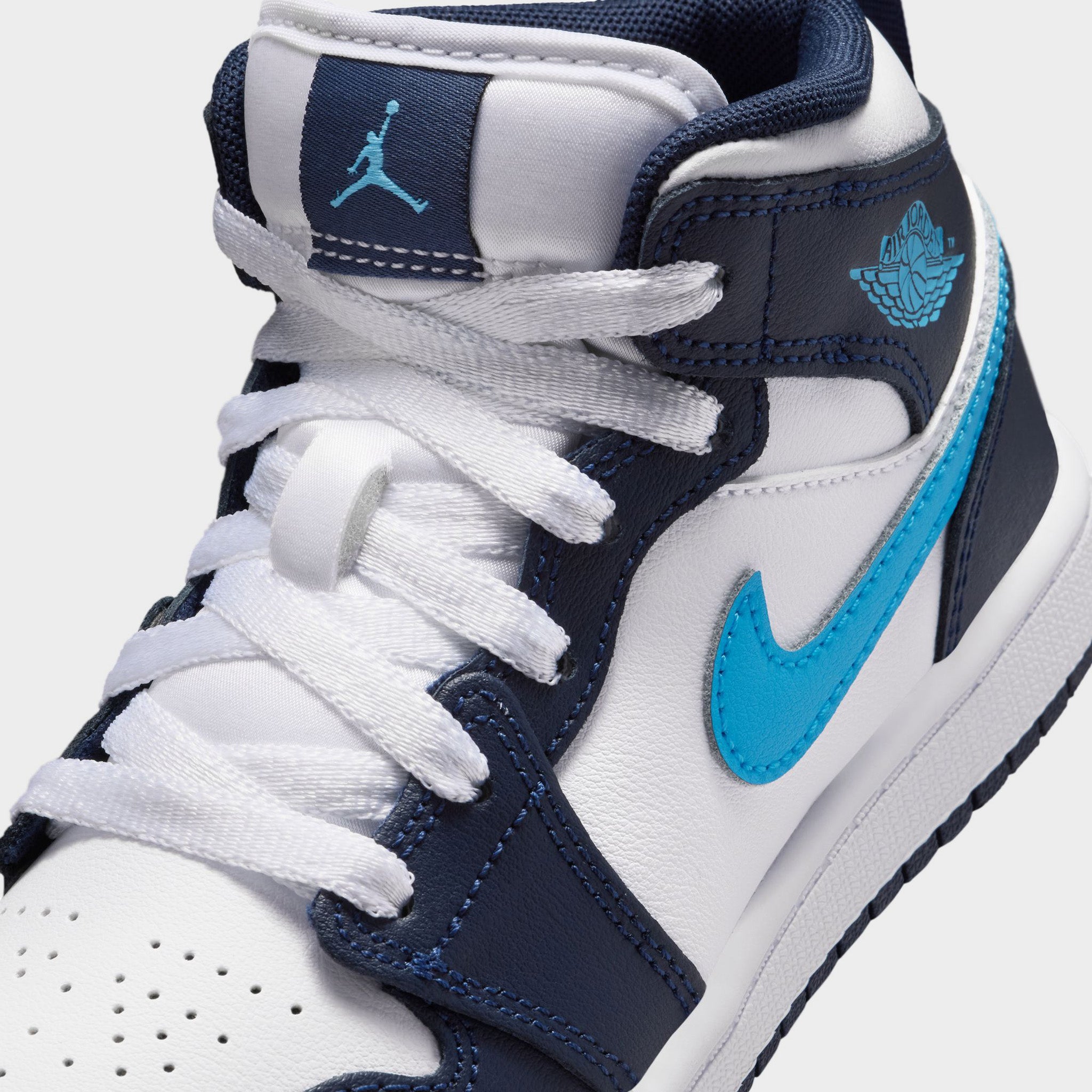 Jordan 1 Mid PS Obsidian / Dark Powder Blue - White – JD Sports