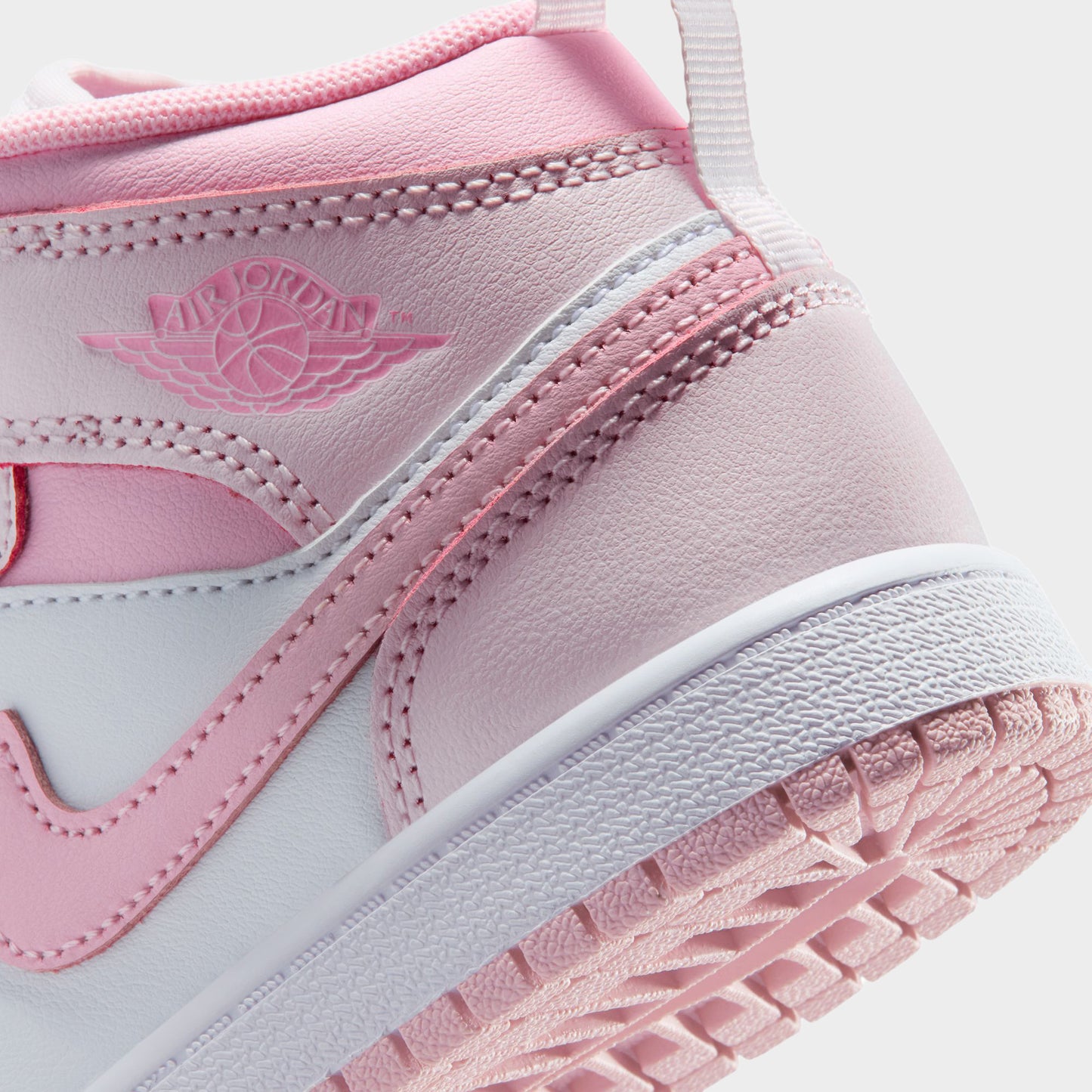 Jordan 1 Mid PS Pearl Pink / Medium Soft Pink - White