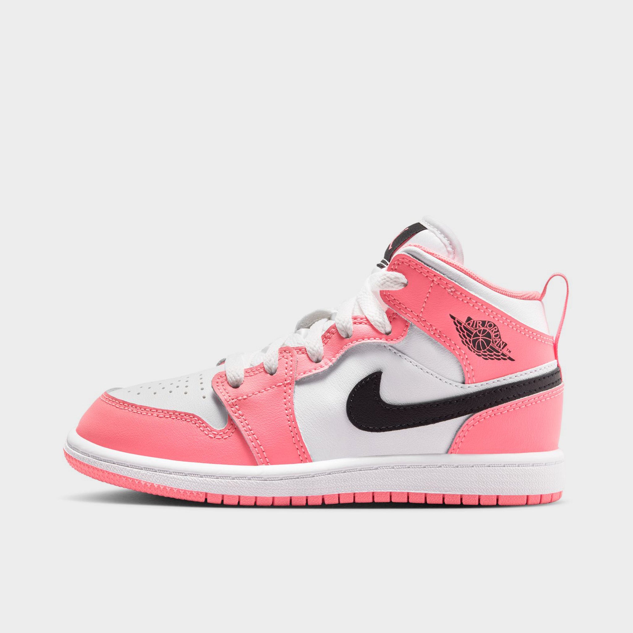 Jordan 1 Mid PS Pink Gaze / Black - White – JD Sports