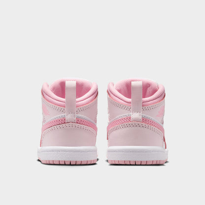 Jordan 1 Mid TD Pearl Pink / Medium Soft Pink - White