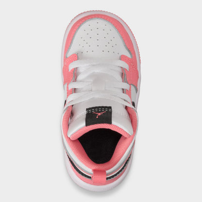 Jordan 1 Mid TD Pink Gaze / Black - White