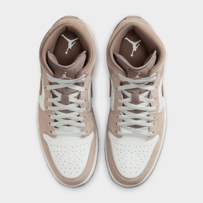 Jordan 1 Mid Enigma Stone / Olive Grey - Summit White