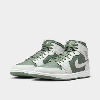 Jordan 1 Mid Summit White / Vintage Lichen