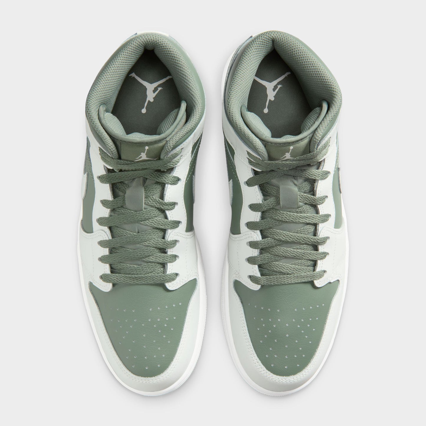 Jordan 1 Mid Summit White / Vintage Lichen