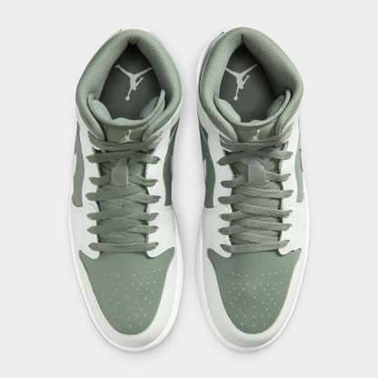 Jordan 1 Mid Summit White / Vintage Lichen