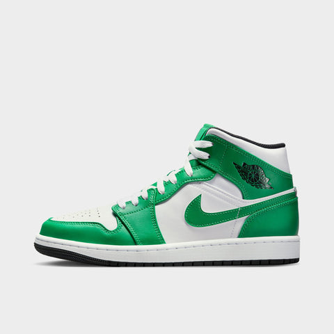 Jordan 1 Mid Lucky Green Black White JD Sports