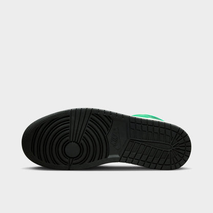 Jordan 1 Mid Lucky Green / Black - White