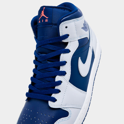 Air Jordan 1 Mid Grey / Blue