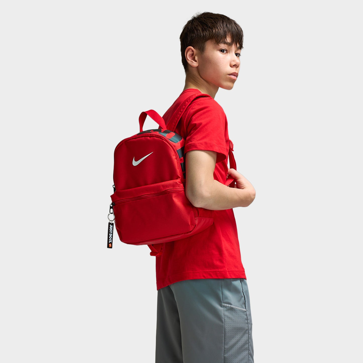 Nike Children's Brasilia JDI Mini Backpack / Red