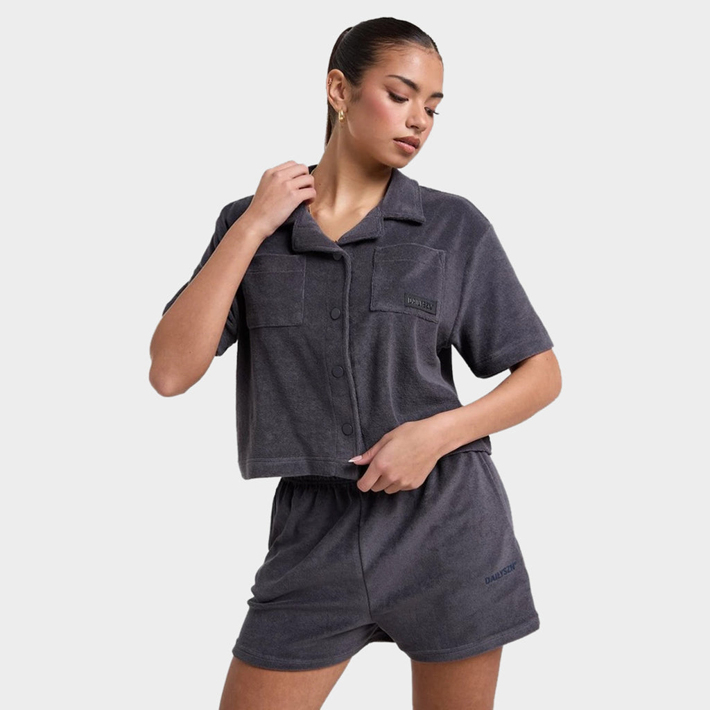 DAILYSZN Women's Evry Toweling Shirt / Navy