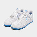 Nike white and hot sale blue air force 1