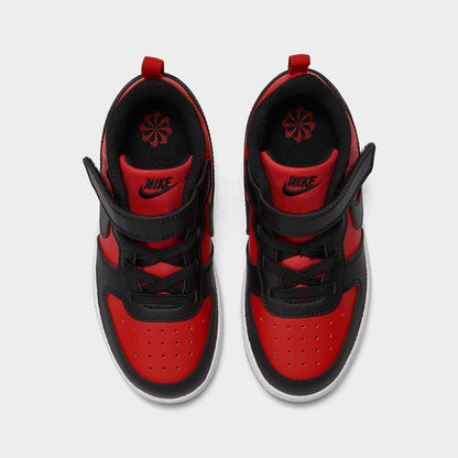 Nike Court Borough Low Recraft TD Rouge Université / Noir - Blanc
