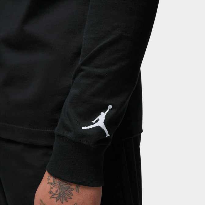 Jordan Long Sleeve T-shirt / Black | JD Sports Canada