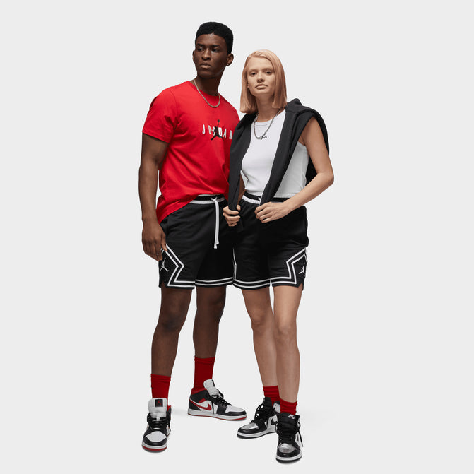 Jordan Dri-FIT Sport Diamond Shorts Black / White - White | JD