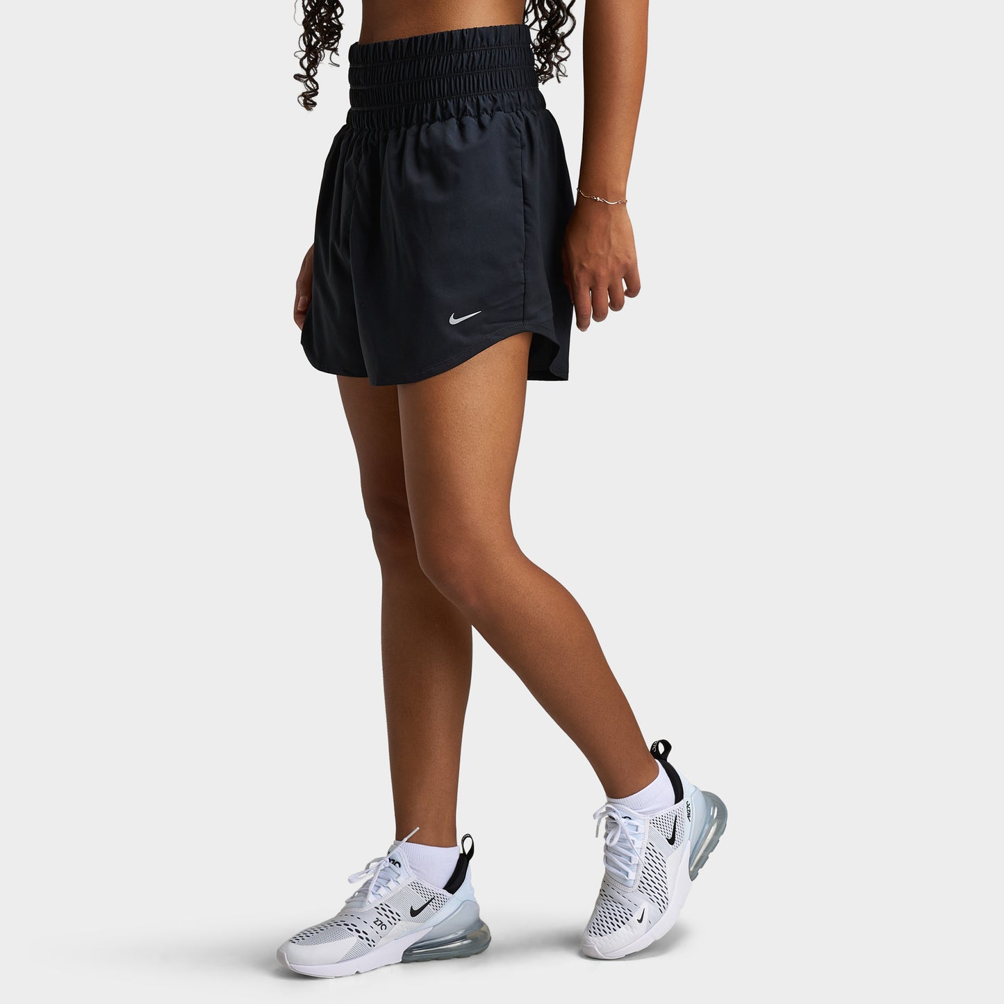 Nike One Women's Dri-FIT Ultra High-Waisted 3" Brief-Lined Shorts / Black