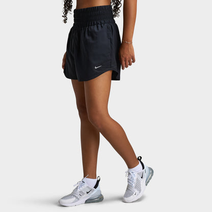 Nike One Women's Dri-FIT Ultra High-Waisted 3" Brief-Lined Shorts / Black