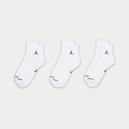 Jordan Everyday Ankle Socks (3 Pack) White / Black