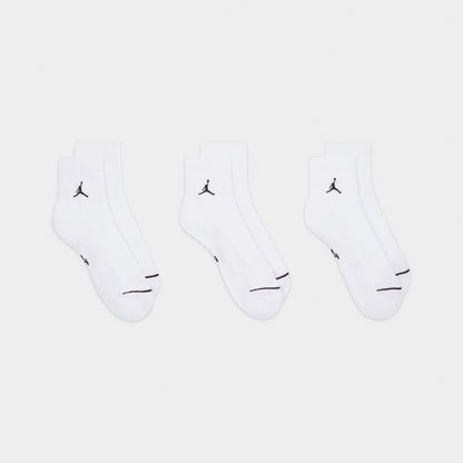 Jordan Everyday Ankle Socks (3 Pack) White / Black