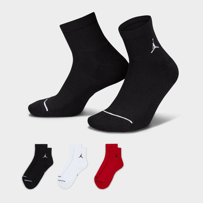 Jordan Everyday Ankle Socks (3 Pack) / Multi-Color