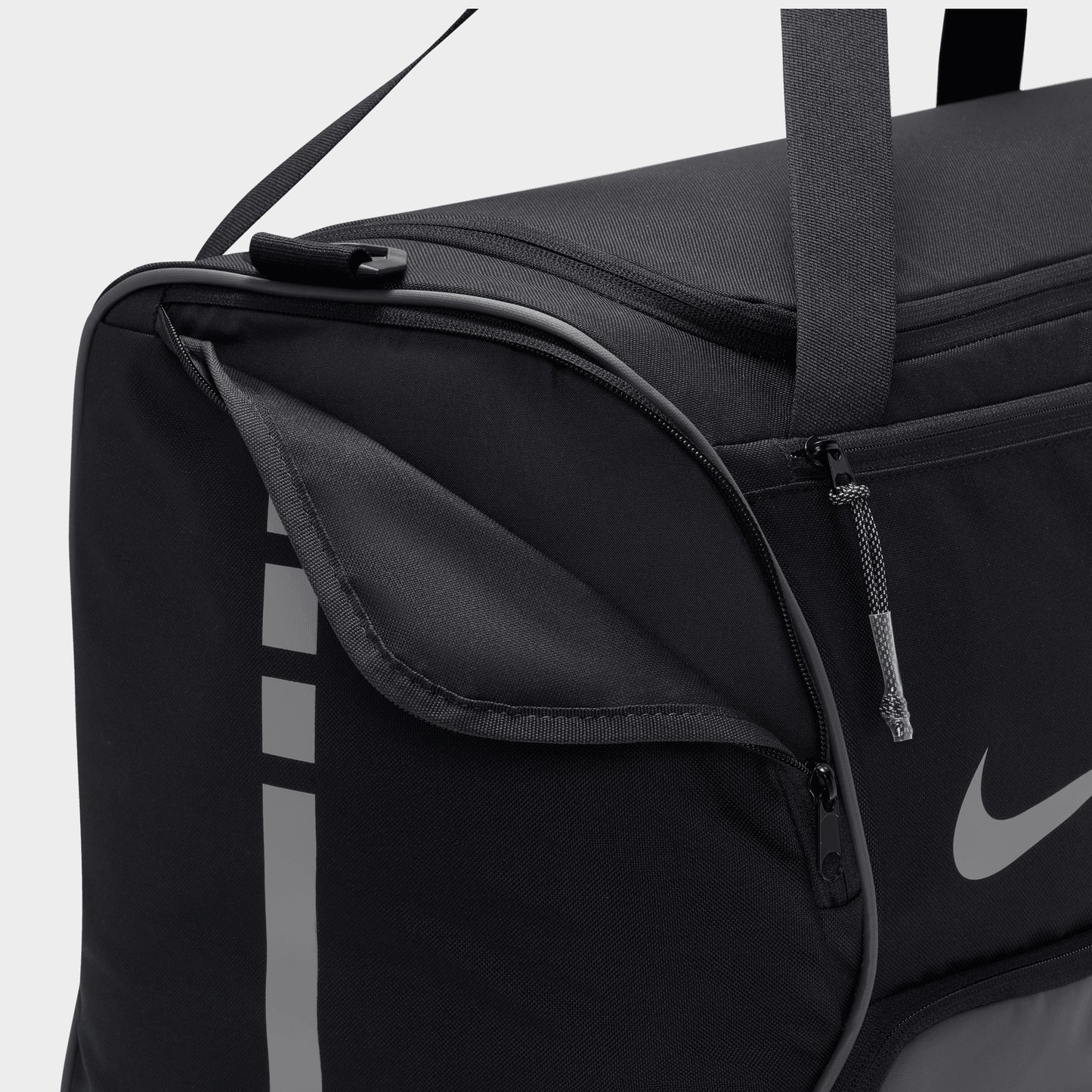 Nike Hoops Elite Duffle Bag 57L Black / Iron Grey - Metallic Sliver