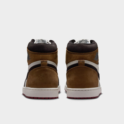 Jordan 1 Retro High OG Brun foncé / Rouge équipe - Beige clair britannique