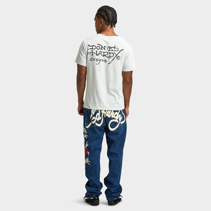 Ed Hardy Heart Hand T-Shirt / Arctic Blue