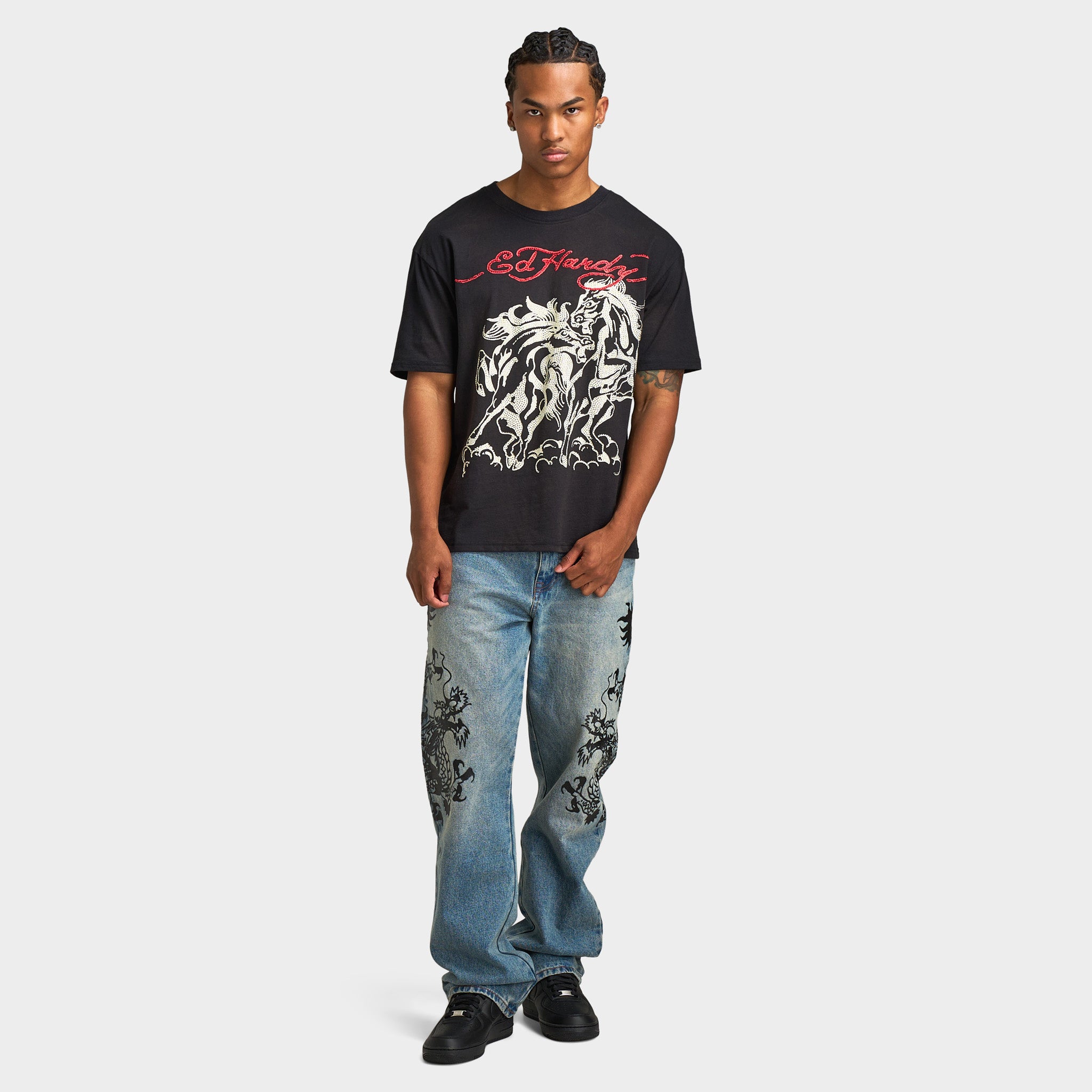 Ed Hardy Horses T-shirt / Vintage Black – JD Sports