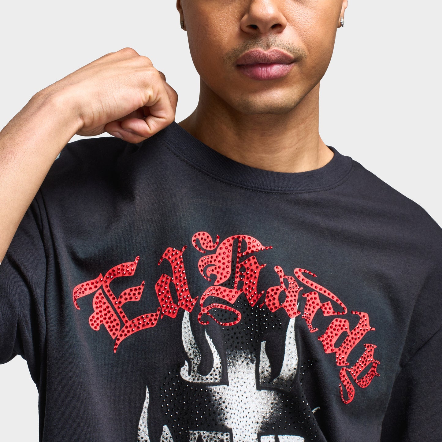 Ed Hardy T-shirt Vintage Coeur Sacré / Noir