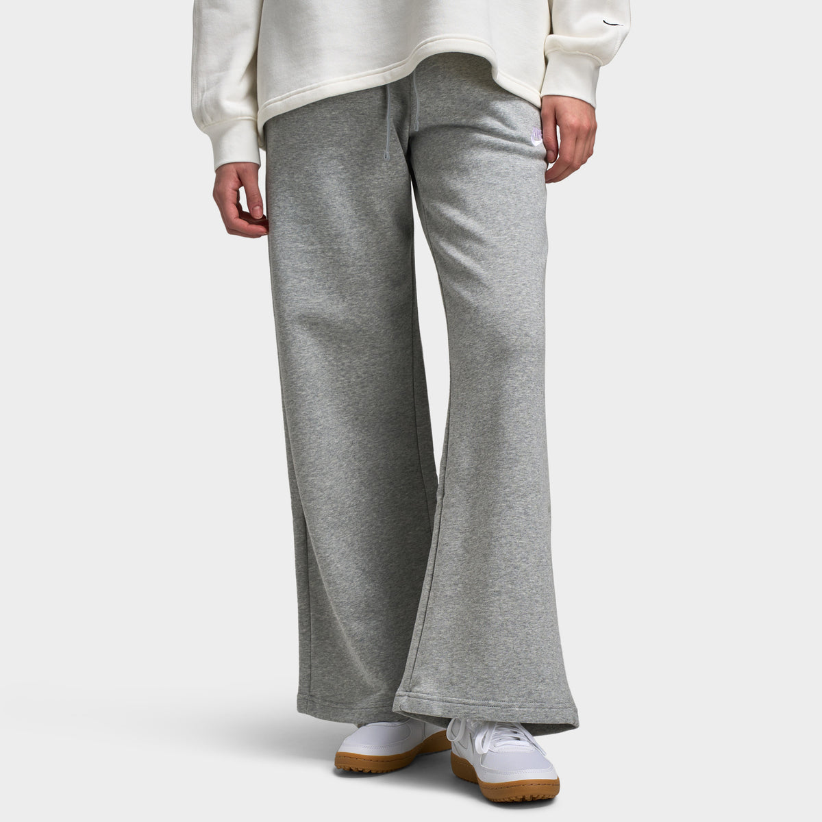 Nike Sportswear Women's Club Fleece Wide-Leg Sweatpants Dark Grey