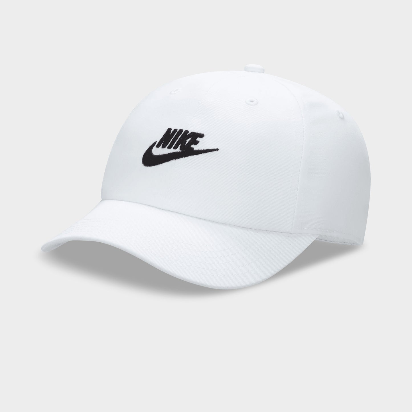Nike Club Casquette Futura Wash non structurée pour enfants Blanc / Noir