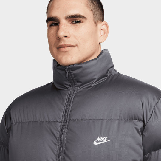 Veste polaire Nike Sportswear Club Gris fer / Blanc