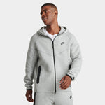 Nike Sportswear Tech Fleece Windrunner Full Zip Hoodie Dark Grey Heather /  Black