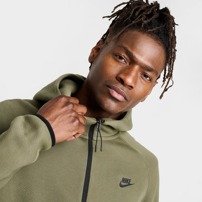 Nike Sportswear Tech Fleece Windrunner Full Zip Hoodie Medium Olive / Black