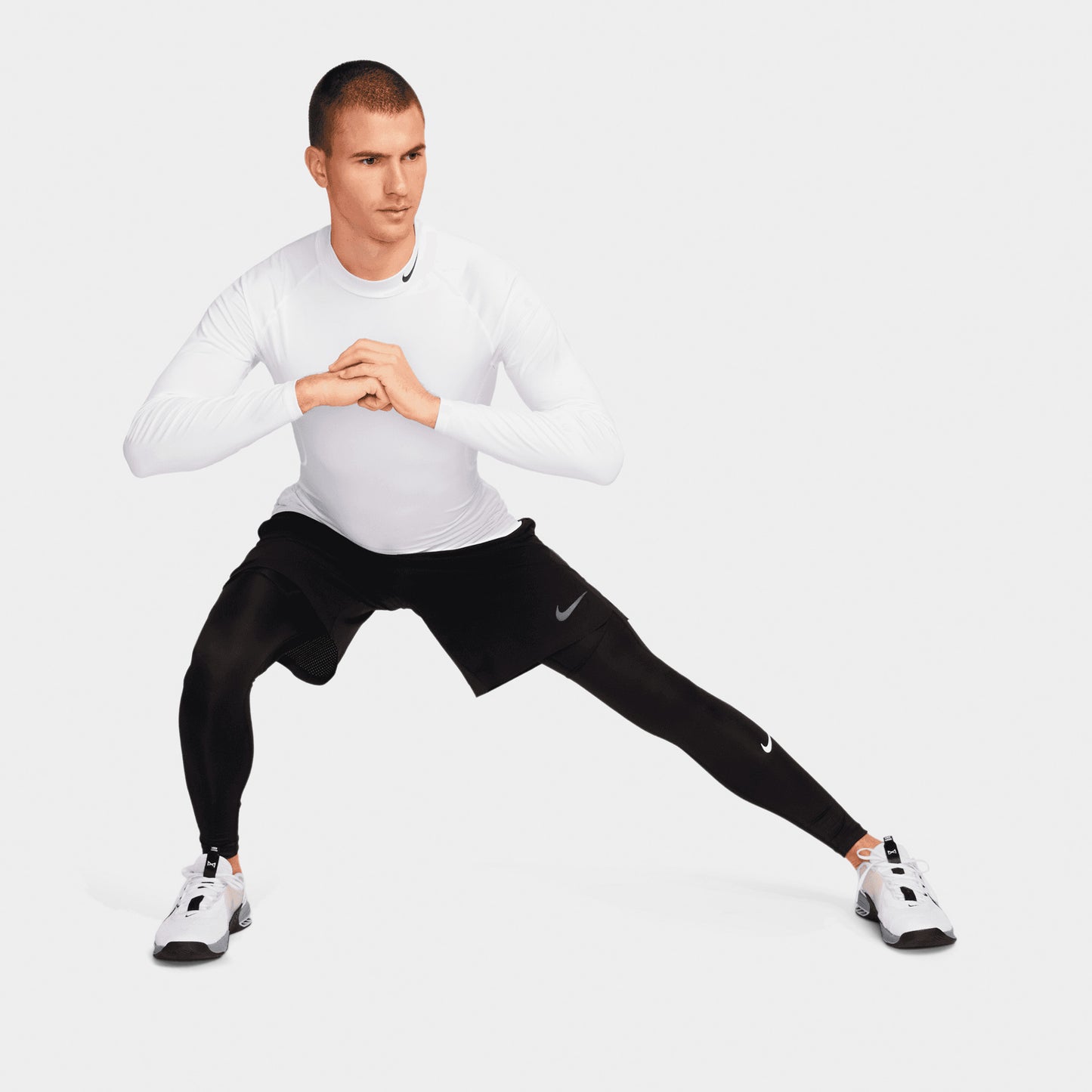 Nike Pro Dri-FIT Fitness Tights Black / White