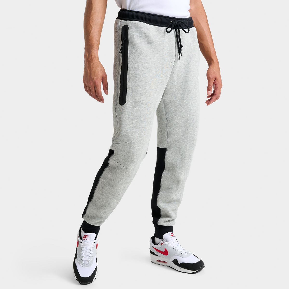 Nike Sportswear Tech Fleece Slim Fit Joggers Dark Grey Heather / Black ...