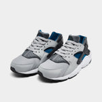 Nike Huarache Run GS Light Smoke Grey Dark Marina Blue Smoke Grey JD Sports