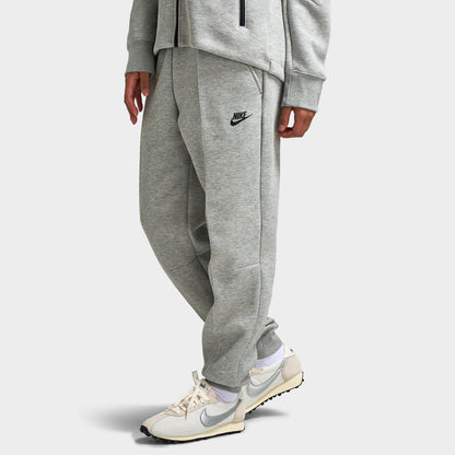 Nike Sportswear Women's Tech Fleece Mid-Rise Joggers / Dark Grey Heather / Black