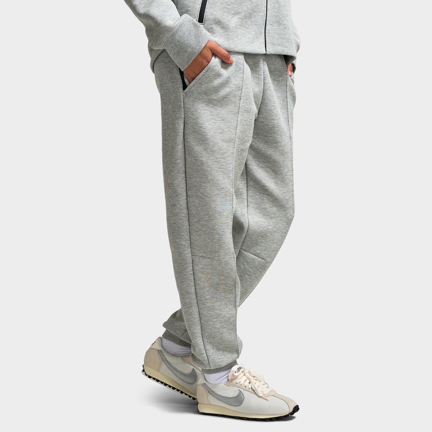 Nike Sportswear Women's Tech Fleece Mid-Rise Joggers / Dark Grey Heather / Black