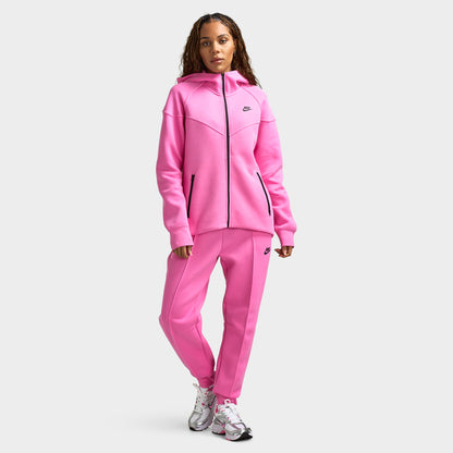 Nike Femme Tech Fleece Full Zip Windrunner Chandail à Capuchon / Rose Playful