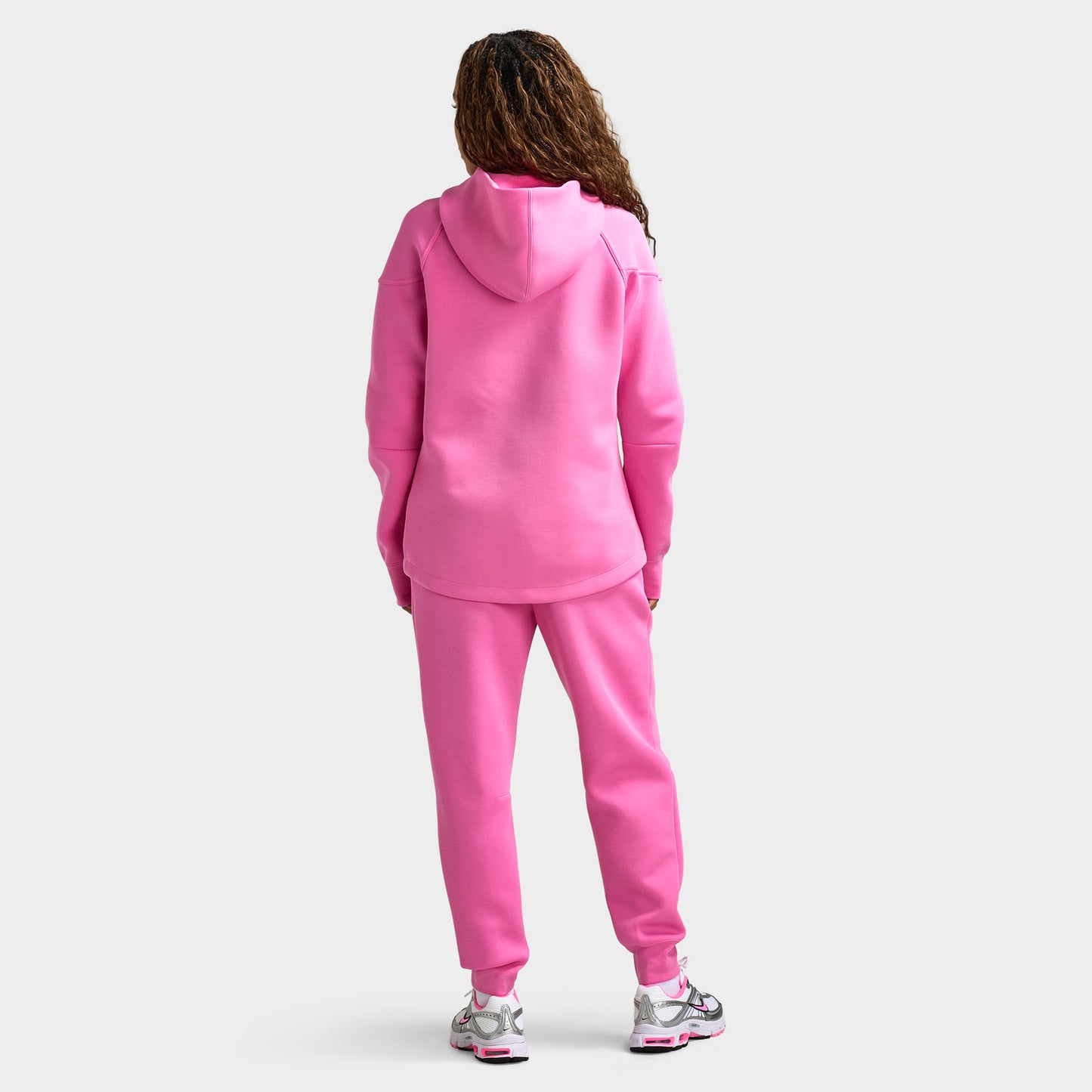 Nike Femme Tech Fleece Full Zip Windrunner Chandail à Capuchon / Rose Playful