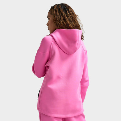 Nike Femme Tech Fleece Full Zip Windrunner Chandail à Capuchon / Rose Playful