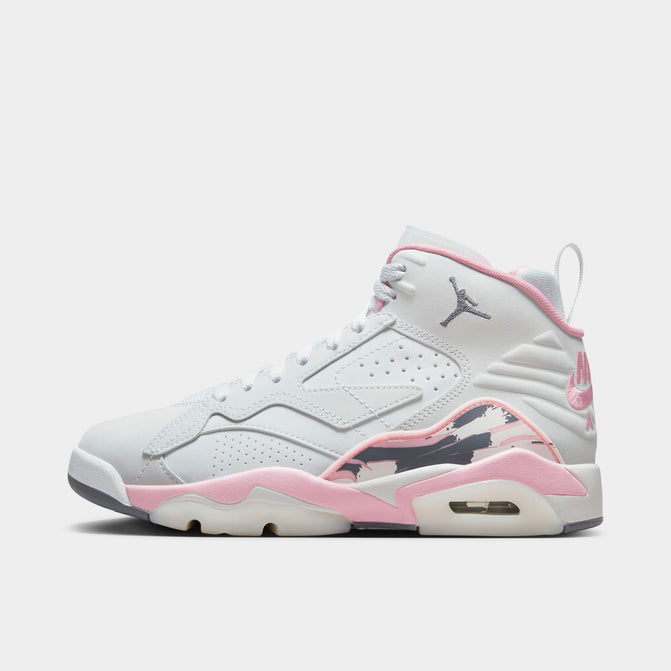Pink grey and white jordans Clearance