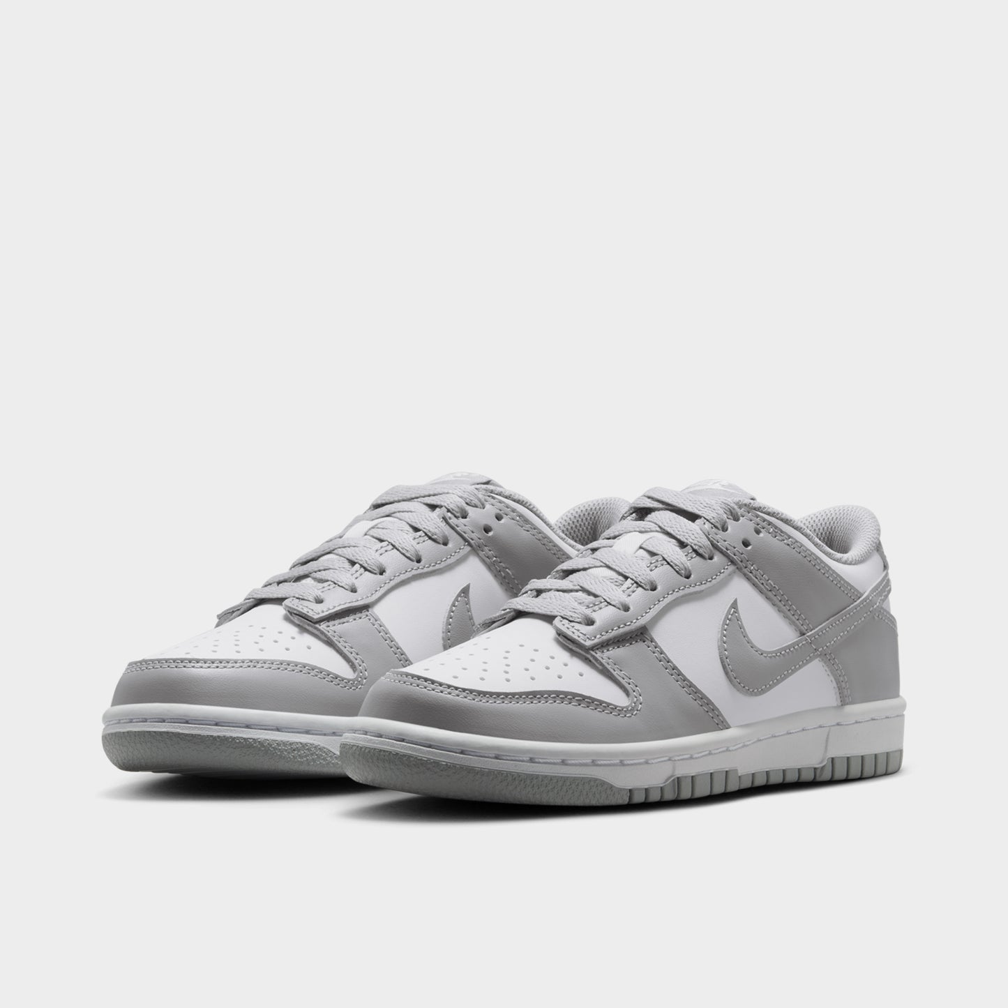 Nike Dunk GS Blanc / Gris fumé clair - Blanc