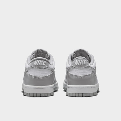 Nike Dunk GS Blanc / Gris fumé clair - Blanc