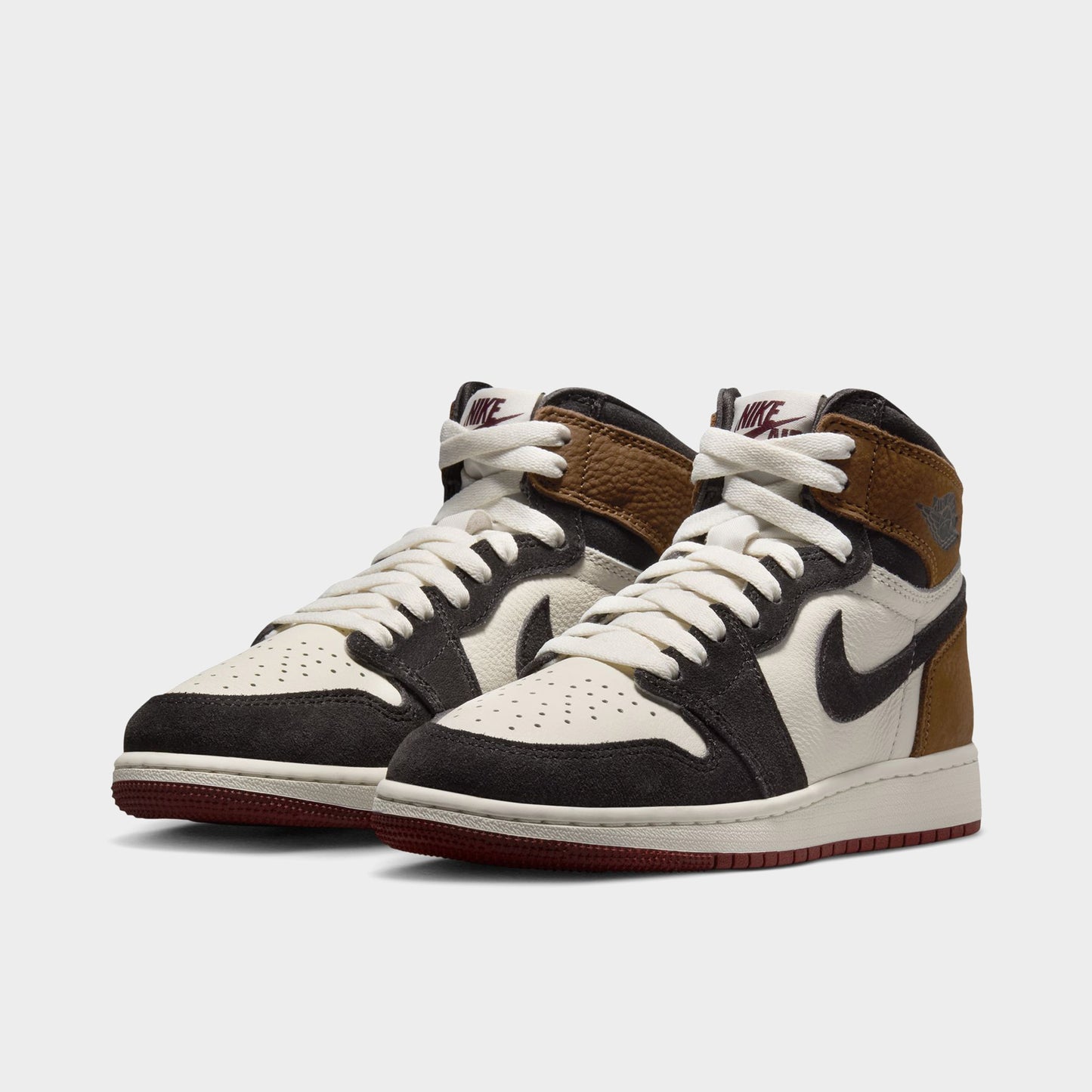 Jordan 1 Retro High OG GS Shadow Brown / Team Red - Light British Tan
