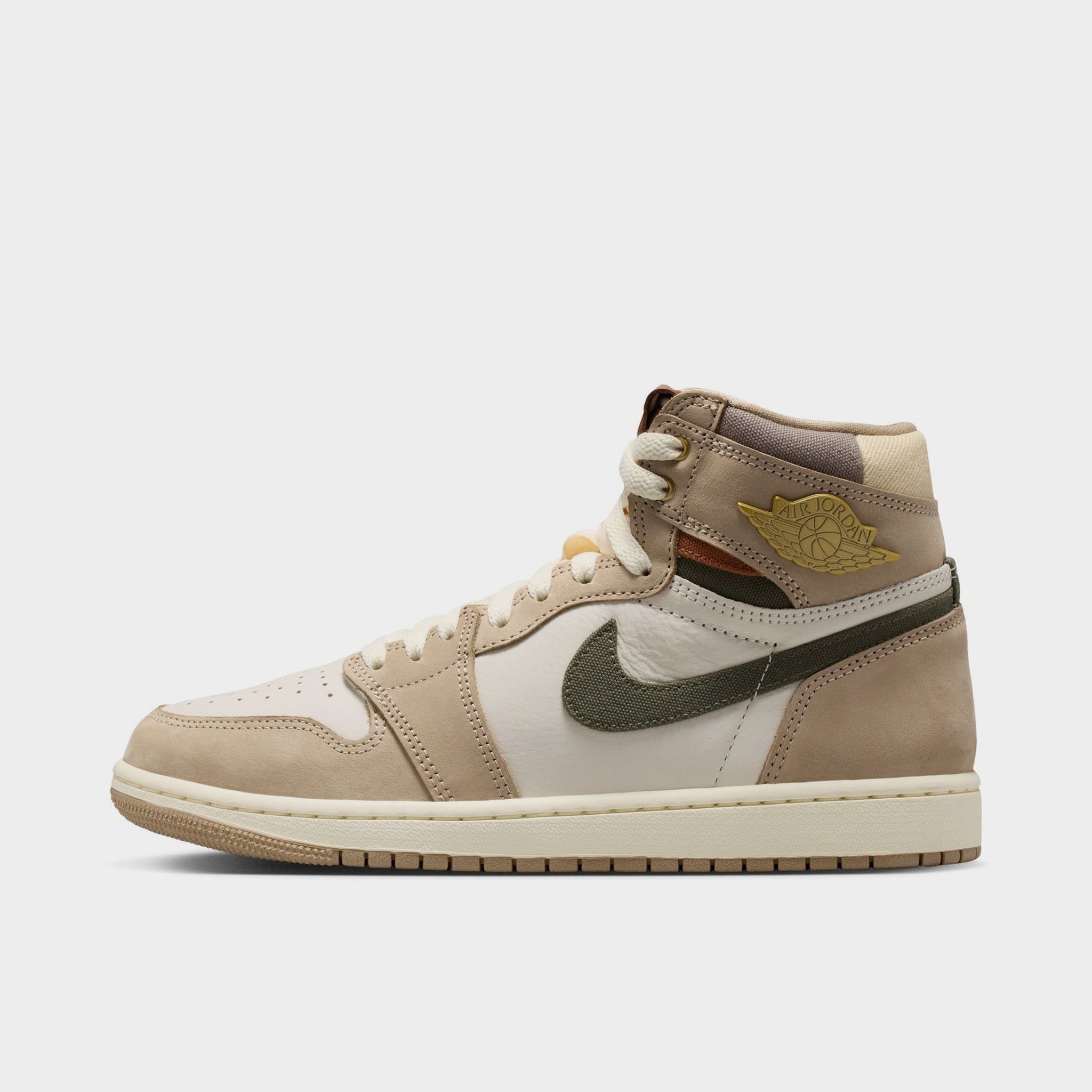 AIR JORDAN 1 HiGH ベージュ Jordan Women's 1 High Retro Khaki / Multi Color - Sail – JD Sports